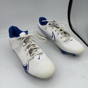 Nike Football Cleats Mens Size 8 Vapor 360 Speed White Blue Spikes CD0082-101 B4
